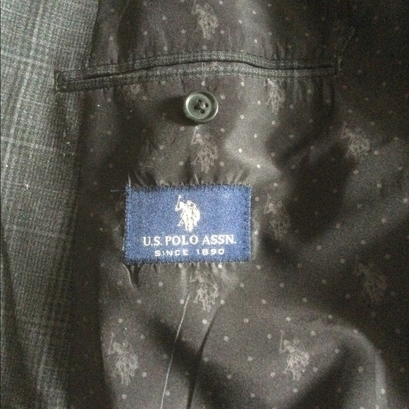 US POLO mens grey pinstripe jacket. - Picture 3 of 6